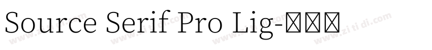 Source Serif Pro Lig字体转换